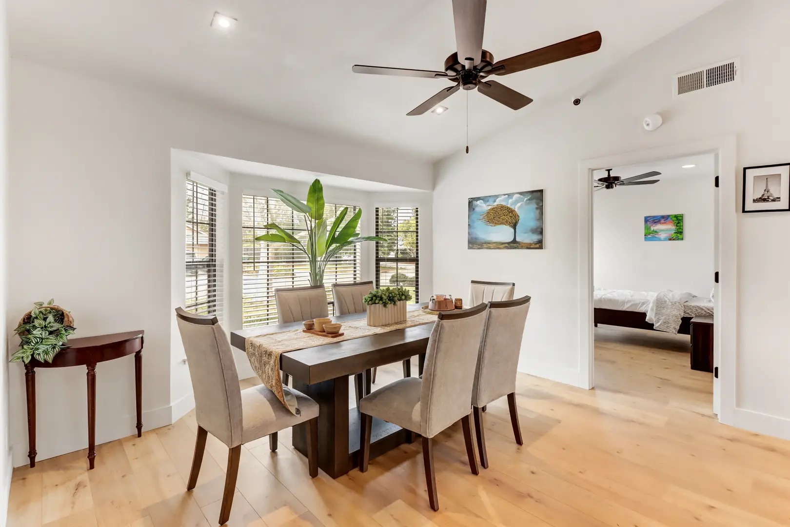 Bright and welcoming dining area at Sophie's Homecare