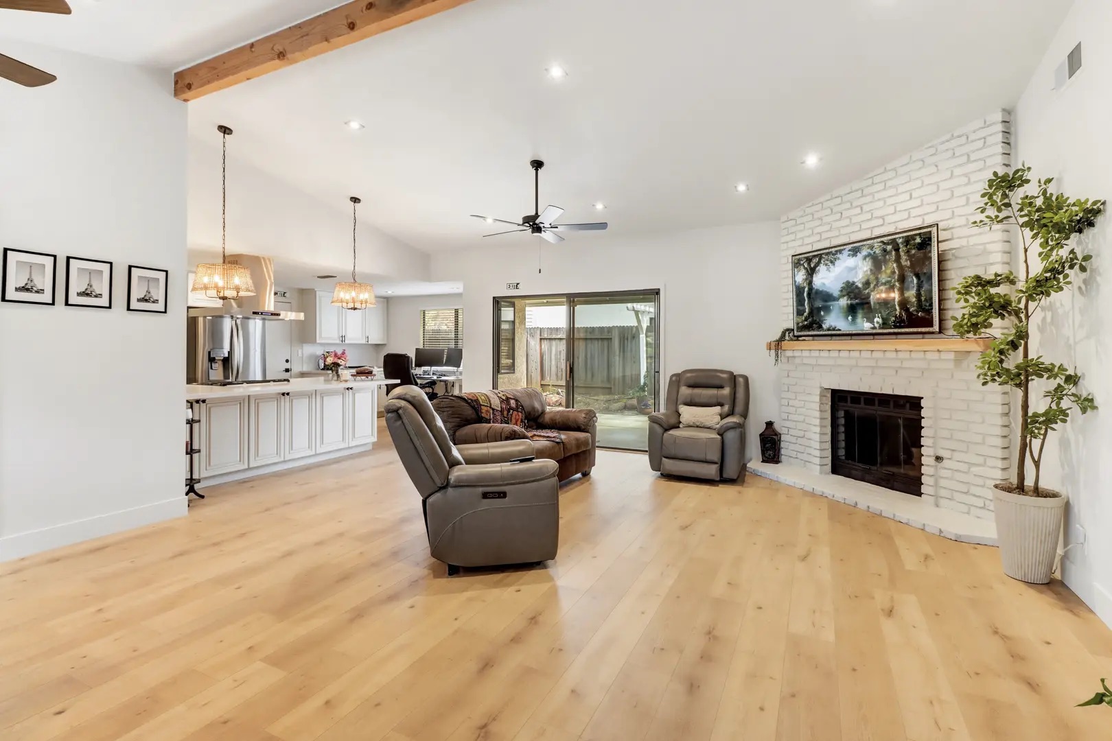 Warm and inviting living room at Sophie's Homecare